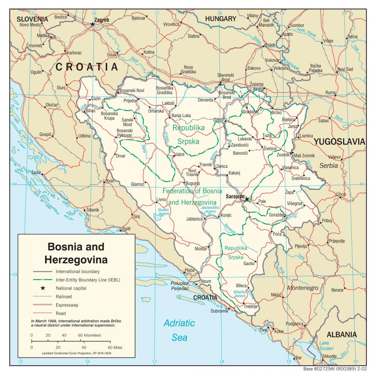 Bosnia-Hercegovina kart