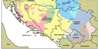 Kart av hks Bosnia 
